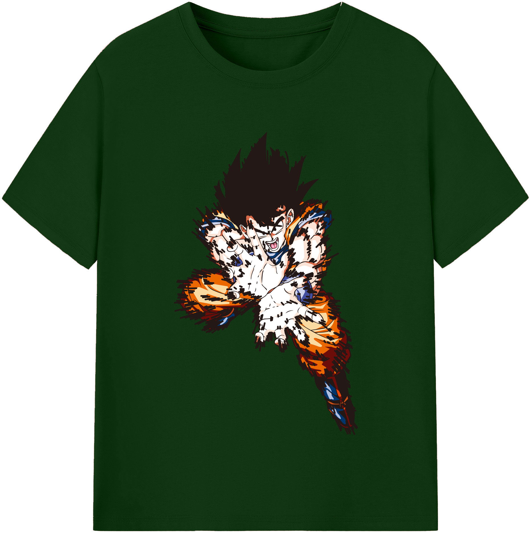 （画像用） ドラゴンボール 孫悟空（そん ごくう）Son Goku カカロット DRAGON BALL Kakarotto 綿100％半袖Tシャツ（フロントプリント）